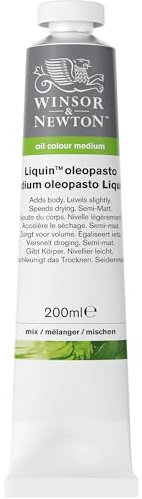 Winsor & Newton 3036755 Ölmalmittel, Liquin Oleopasto, 200 ml Tube, zum strecken von Öl- und Alkydfarben, reduziert die Trocknungszeit, schützt vor Vergilbung