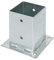 Alberts 216245 Porta palo da avvitare, per pali di legno rotondi o quadrati, zincato a caldo, 101 x 101 mm