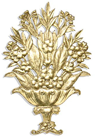 Kunze Blumen Gebinde, Dresdner Pappe, Gold, 4.5 x 7 x 0.05 cm