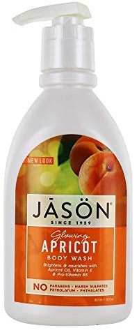 Jason Natural Products Apricot Satin Shower Body Wash, 30 Ounce - 3 per case.