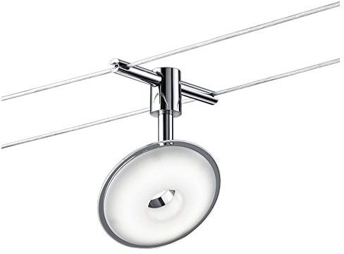 Trio Pilatus - Sistema di illuminazione per interni a 5 luci, 3,8 W, acrilico bianco, colore cromato