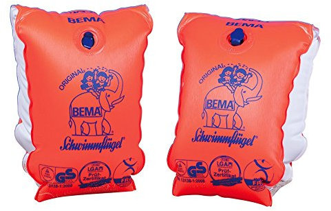 Happy People BEMA® Original Schwimmflügel, orange, Größe 0, 11-30 kg, 1-6 Jahre (4er Spar-Pack)