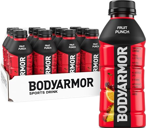 BODYARMOR Sports Drink, Fruit Punch Electrolyte Drink, 16 Oz (12 Pk)