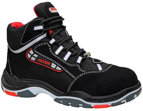 ELTEN unisex - vuxen Elten Sicherheitsschuhe Sander Esd S3, Herren, Sportlich, Leicht, Schwarz, KunststoffkappeSäkerhetssnörstövlar Sander ESD S3 storlek 44