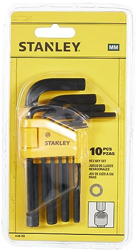 STANLEY 0-69-253, Juego 10 llaves hexagonales 1,5-10mm, tipo libro