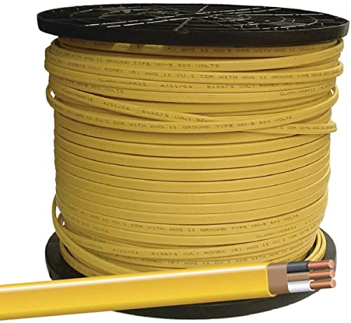 SOUTHWIRE COMPANY LL 12/2NM-WGX1000 12/2 Non-Metallic Sheathed Cable with Ground, 1000', 1000 Feet