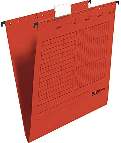 FALKEN Hängemappe rot A4 Kartonmappe, 80002496