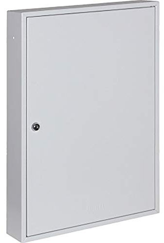 Melsmetall Schlüsselschrank mit 100 Haken zur Wandmontage | Schlüsselkasten für 100 Schlüssel inkl. Schlüsselanhänger | Schlüsselsafe aus Stahl