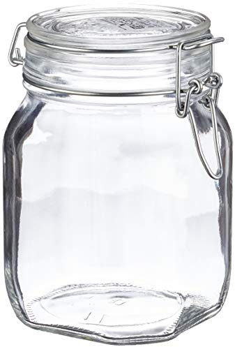Einmachglas mit Bügelverschluss - Original Bormioli Fido - Größe:1.0 Liter