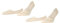 ESPRIT Men's Basic Uni Multipack M In Cotton No-Show Plain 2 Pairs Liner Socks, Beige Cream 4011, 8.5-11