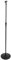 HQ-Power Support de microphone droit avec base ronde, réglable en hauteur, y compris un support de microphone