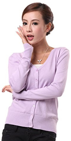 Mooncolour Womens 24 Colors Knit Outwear Autumn Cardigan Sweater, Type XE, UK16