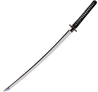 Cold Steel 88BKW Katana, Ray Skin Handle, Wood Scabbard, One Size