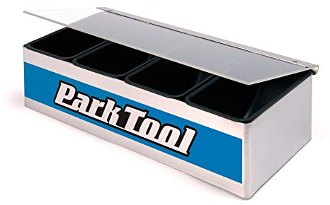 Park Tool JH-1 Kleinteilebox für Werkbank Aufbewahnung Werkzeug Fahrradwerkstatt Werkstatt Zubehör Fahrrad Box mit Deckel Reparatur Kleinteile Werkzeug Schrauben Größe: 30,5 x 14 x 9 cm