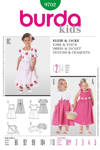 burda Schnittmuster Kleid und Jacke 9702