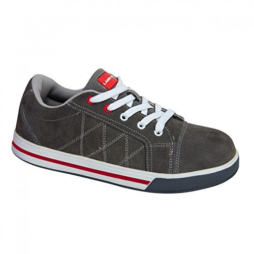 LAHTI PRO Herren L3040743 Halbschuhe Sicherheitsschuhe , Grey And Red, 43 EU