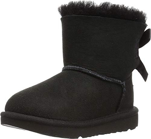 UGG Mini Bailey Bow Ii, Stivali Classici Unisex - Bambini e ragazzi, Nero, 23.5 EU