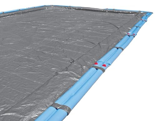 in The Swim 18 x 36 Foot Rectangle Basic Pool Solar Blanket Cover 8 Mil