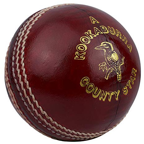 Kookaburra County Star Cricketball für Herren, 155 g, Rot