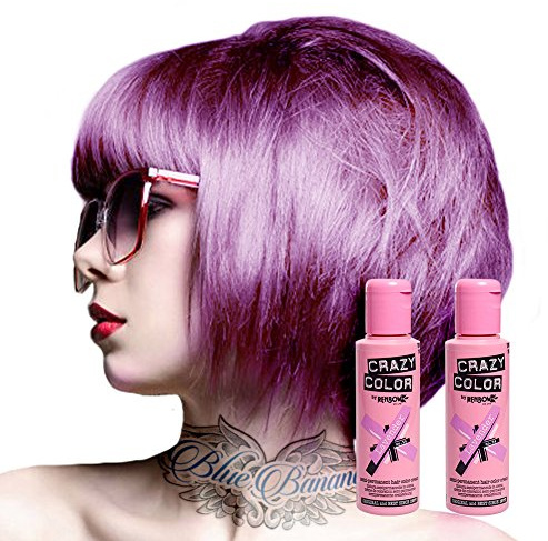 X2 Crazy Color Semi-Permanent Colour Hair Dye 100ml (Lavender)