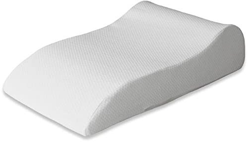 Badenia Medical Venenkissen, Venenkeil, Entspannungskissen - perfekte Beinhochlagerung - aus weichem Baumwoll-Doppeltuch - abnehmbarer, waschbarer Bezug - 40x68x16,5 cm - weiß