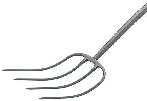 Bulldog 4 Prong Metal Handle Manure Fork