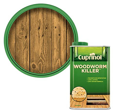 Cuprinol CUPWW1L 1 Litre Low Odour Woodworm Killer - Natural