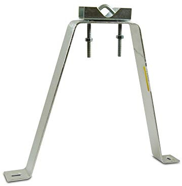 Metronic 450922 Fixation murale zingue blanc Fixation de mat D30 a 45mm / Deport 300mm