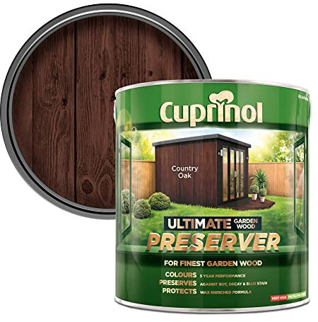 Cuprinol CUPGWPRECO4L 4L Ultimate Garden Wood Preserver - Country Oak