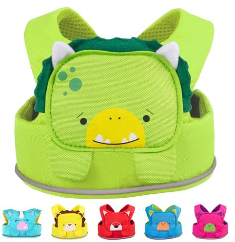 Trunki ToddlePak - Praktische Kinderleine für Babys und Laufgurt Kinder | Kinderleine Laufleine | Kinder Sicherheitsleine für Kleinkinder - Dudley Dinosaurier (Grün)