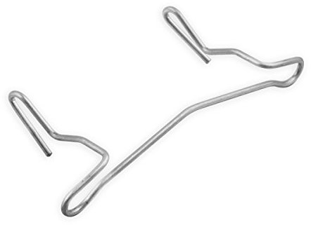 10 Stück DIWARO Maxi-Arretierungsklammer für Kunststoff-Rolladenprofil Ulm zur Sicherung gegen seitliches verschieben. Für Deckbreite 55 und einer Nenndicke von 14,7 mm verzinkt.