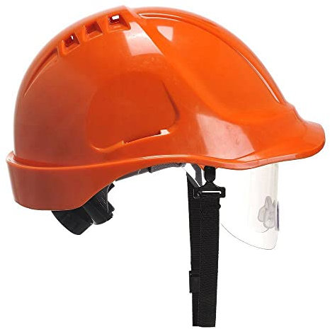 Portwest PW55ORR Casco Endurance con Visiera, Arancio