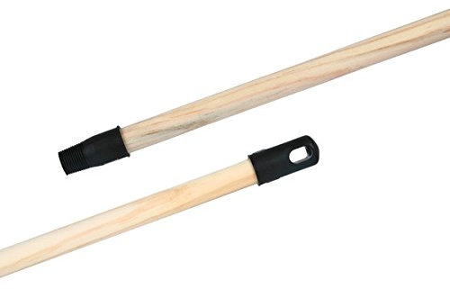 Manche balai bois brut 1m30 à vis plastique Domergue