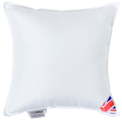HOMESCAPES Luxury Super Microfibre Cushion Inserts 40cm x 40cm (16” x 16”) Perfect Bounce Back and Soft Cover, Generously Filled Inner Pads Hypoallergenic Cushion Filler, Handmade, Machine Washable