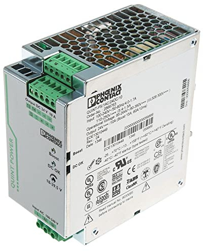 Phoenix Contact Quint-PS/1AC/24DC/10 primary clocked power supply, SFB technology, 1-phase input, 24 V DC/10 A output