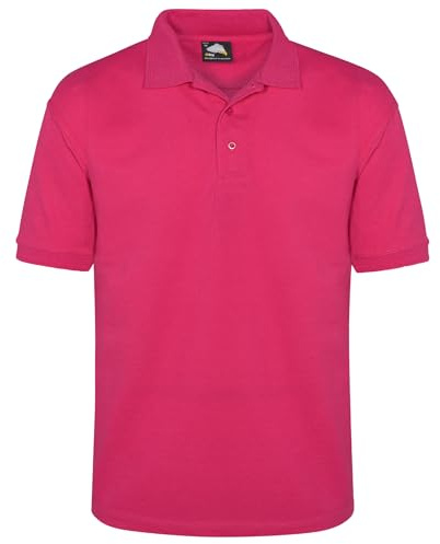 ORN Polo Shirt for Men Adult, Heavyweight Polo T-Shirt for Work & Casual Wear, Hard-Wearing Premium Quality Mens Workwear Poloshirt, 1150-Pink, 3XL