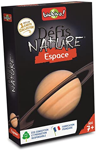 Défis Nature 282604 - Juego de cartas del espacio, color negro