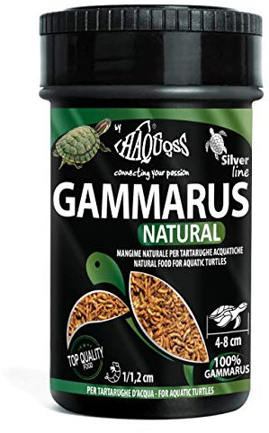 Haquoss Natürliches Gammarus Getrocknete Garnelen Schildkrötenfutter, 100 ml/11 g