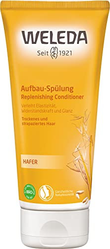 WELEDA Bio Replenish & Care Conditioner Hafer - Naturkosmetik Aufbau Haarspülung verleiht Elastizität, Widerstandsfähigkeit & Glanz - natürliche Haar Spülung für bessere Kämmbarkeit (vegan, 1x 200 ml)