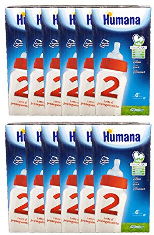 humana 2 latte liquido di proseguimento 12 brick da 470 ml