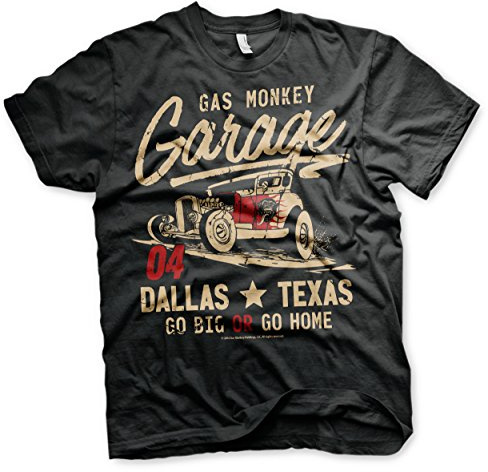 Gas Monkey Garage T-Shirt Go Big Or Go Home Black-XXXXXL