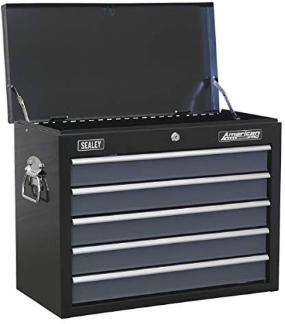 SEALEY Werkzeugkiste ap3505tb 5 Schubladen mit Kugellager Folien – Schwarz/Grau