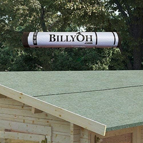 BillyOh Premium Green Mineral Shed Roofing Felt - 10m Roll With Fixings