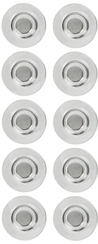 Nobo Extra starke Glas-Whiteboard-Magnete, für magnetische Glas-Whiteboards und Planer, für 6 x 80 g/m² A4-Blatt Papier, Zuhause oder Büro, 10 Stück, 32 mm, transparent, 1903854