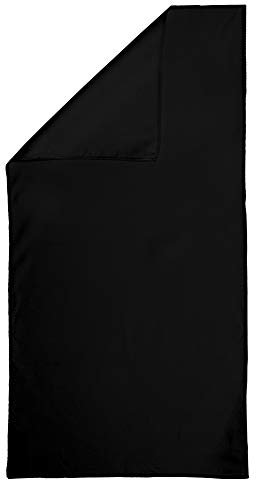 Dream Art 3450 Strandtuch und Badehandtuch (Mikrofaser), schnelltrocknend, platzsparend inkl. atmungsaktiver Netztasche, für Strand, Sport, Wandern und vieles mehr, 90 x 180 cm, schwarz