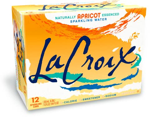 La Croix Sparkling Water Apricot, 12oz Cans (12 pack)