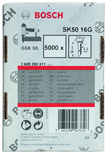 Bosch 2608200511 - Chiodo a testa svasata 1,2/18g SK50 16G