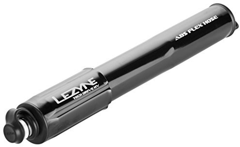 Lezyne Tech Drive HV Medium Fahrrad Mini Pumpe schwarz (Black/Hi Gloss)