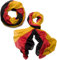 styleBREAKER Loop Schlauchschal im Deutschland Flaggen Design | leichter Fanschal in Schwarz Rot Gold | weiche Viskose, Variante:Loop/Schlauchschal