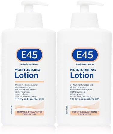 E45 2 PACK 500ML Dermatological Moisturising Lotion